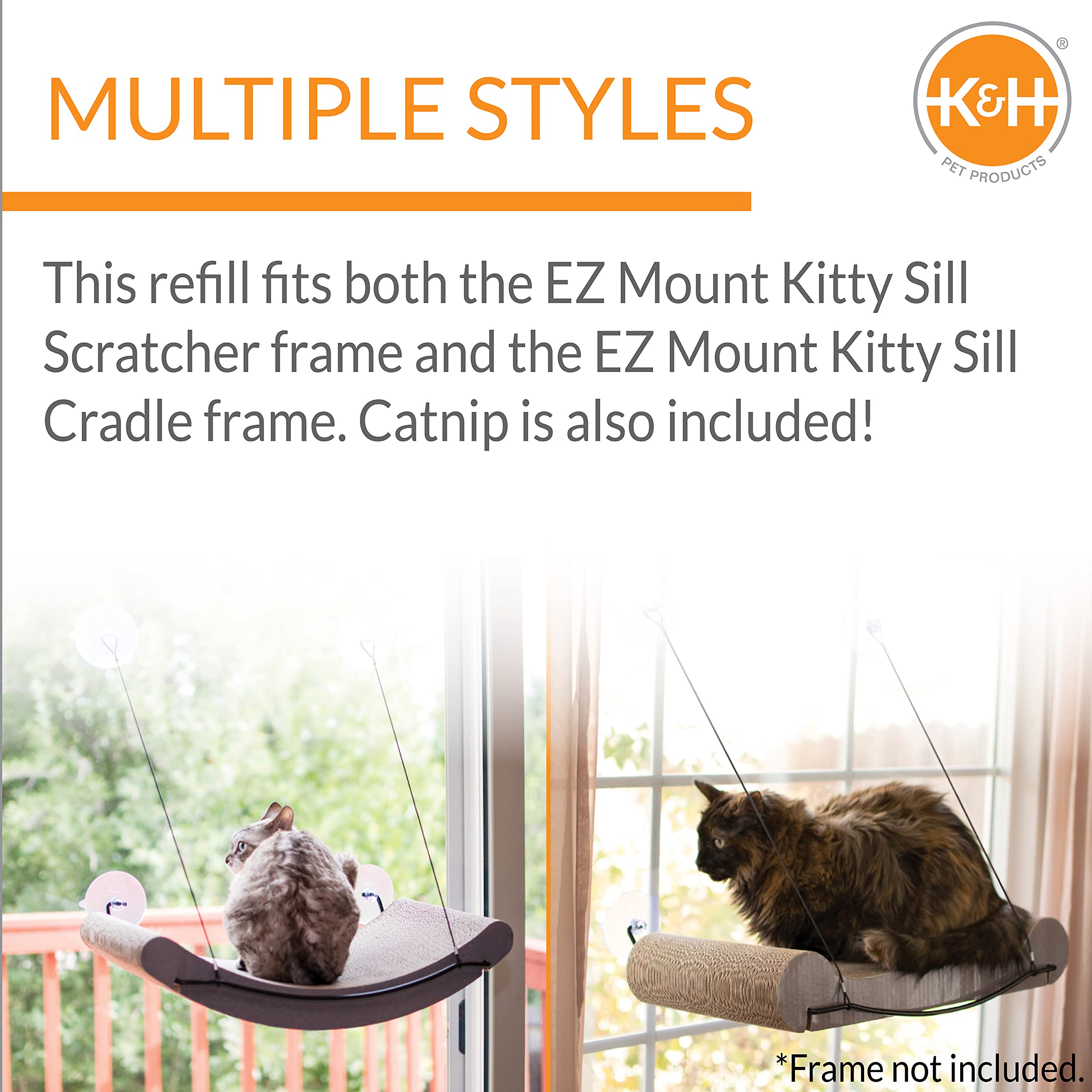 Amazon.co.jp: K&H Kitty Sill Cradle EZ Mount Scratcher Refil Pad